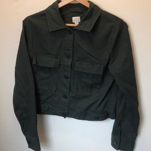 A New Day Forrest Green Military Jacket Size Med